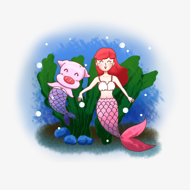 动漫人物美人鱼，从幻想海洋到艺术世界的奇幻之旅