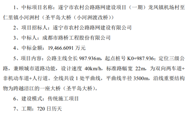 成都路桥最新中标项目，自信与成就感的励志之路照亮前行之路